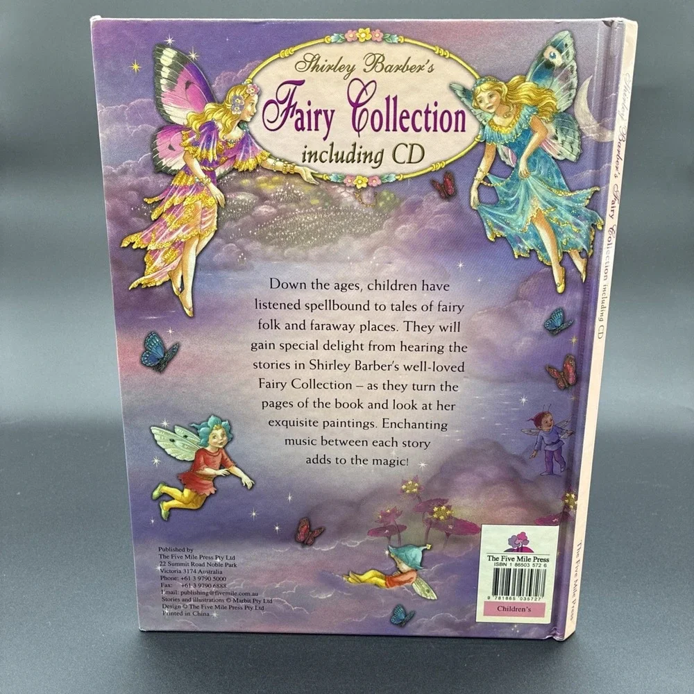 Shirley Barber's Fairy Collection Book & CD Hardcover Bedtime Stories Enchanted
